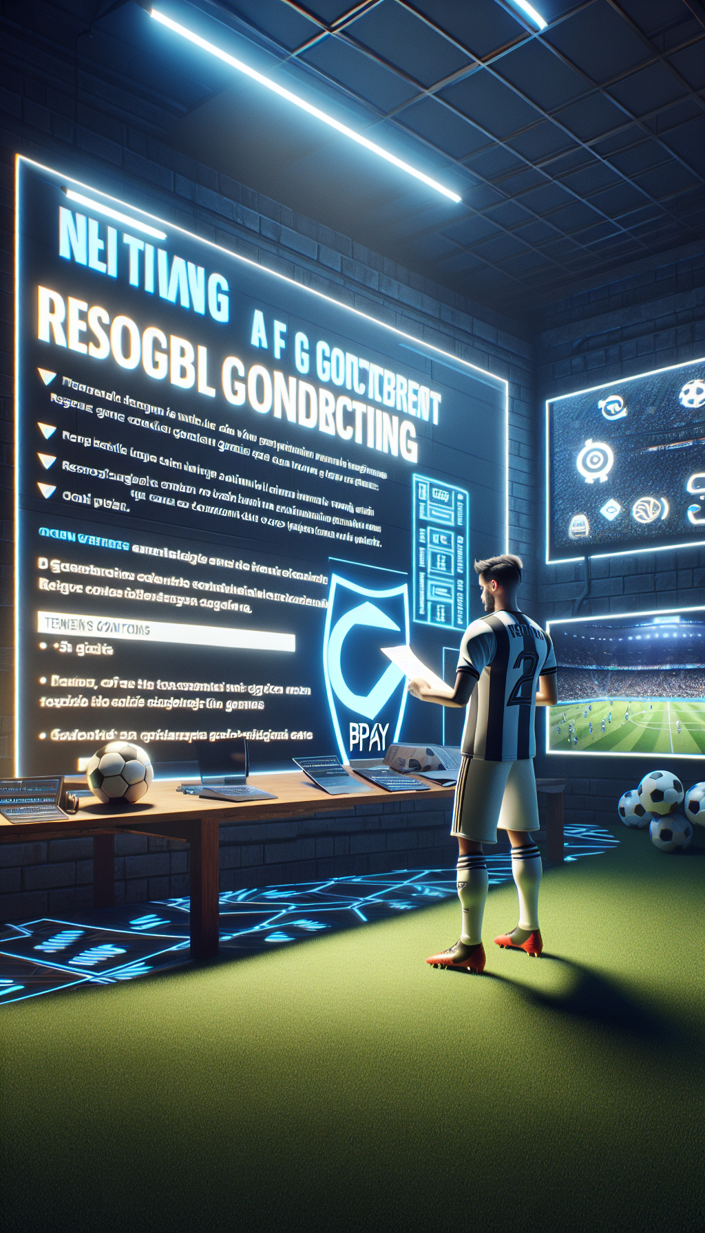 Jugador argentino revisando los términos y condiciones en una plataforma online segura