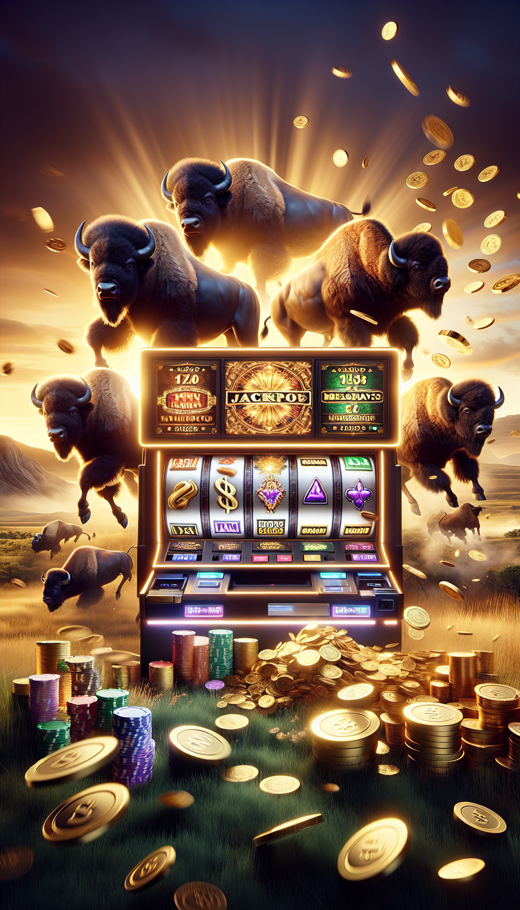 Grandes premios y jackpots siendo entregados en Buffalo King Megaways