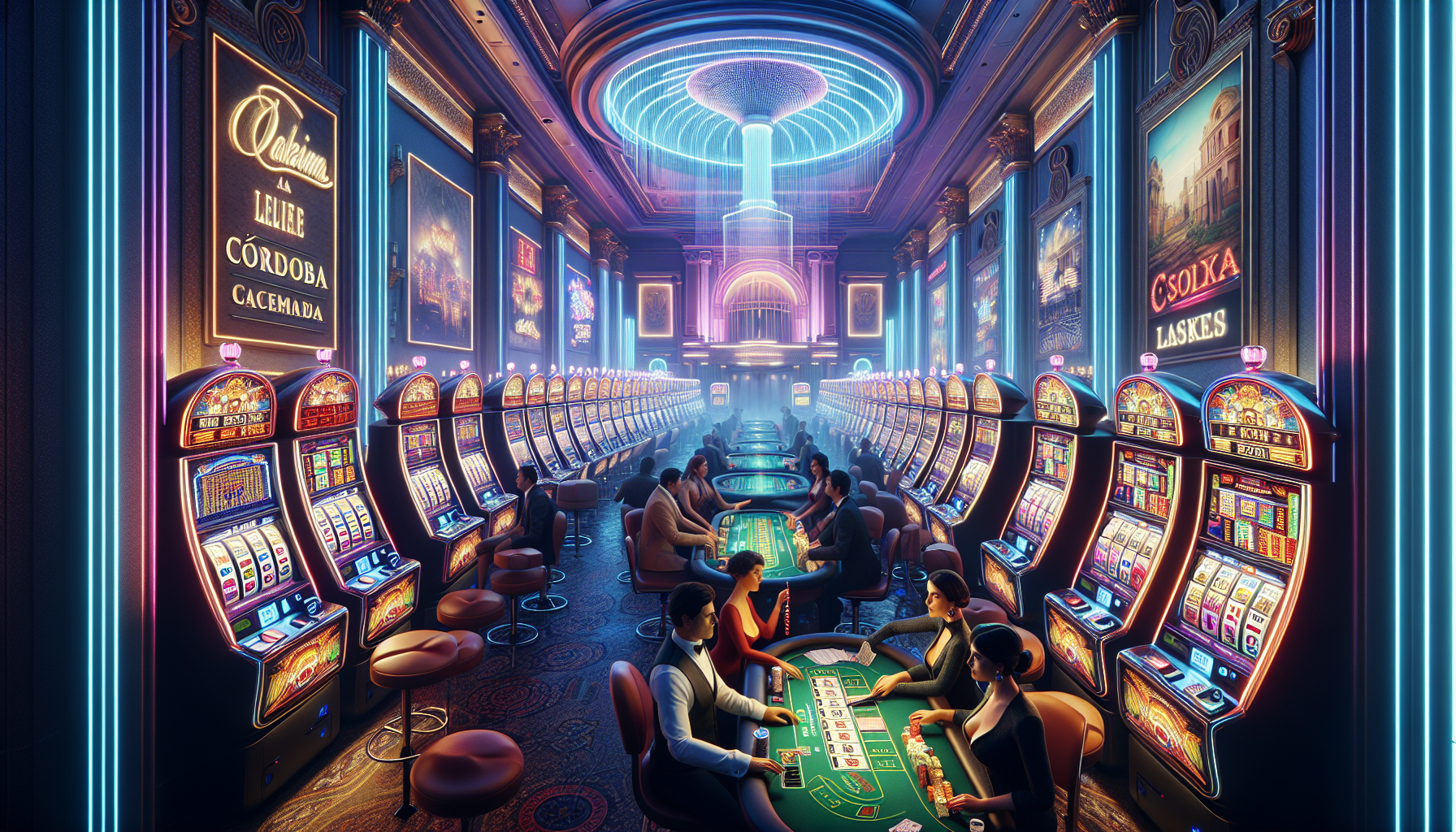 Galería de juegos populares en Bplay Córdoba como tragamonedas, poker y blackjack