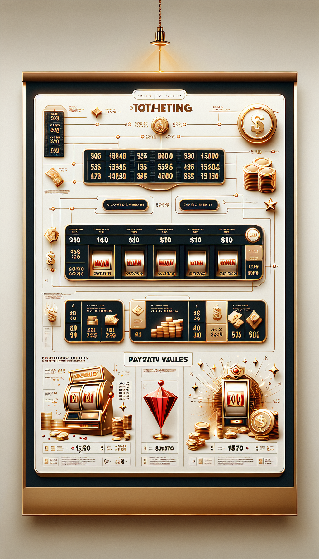 Tabla visual de símbolos y premios destacados de la slot Gold Rush
