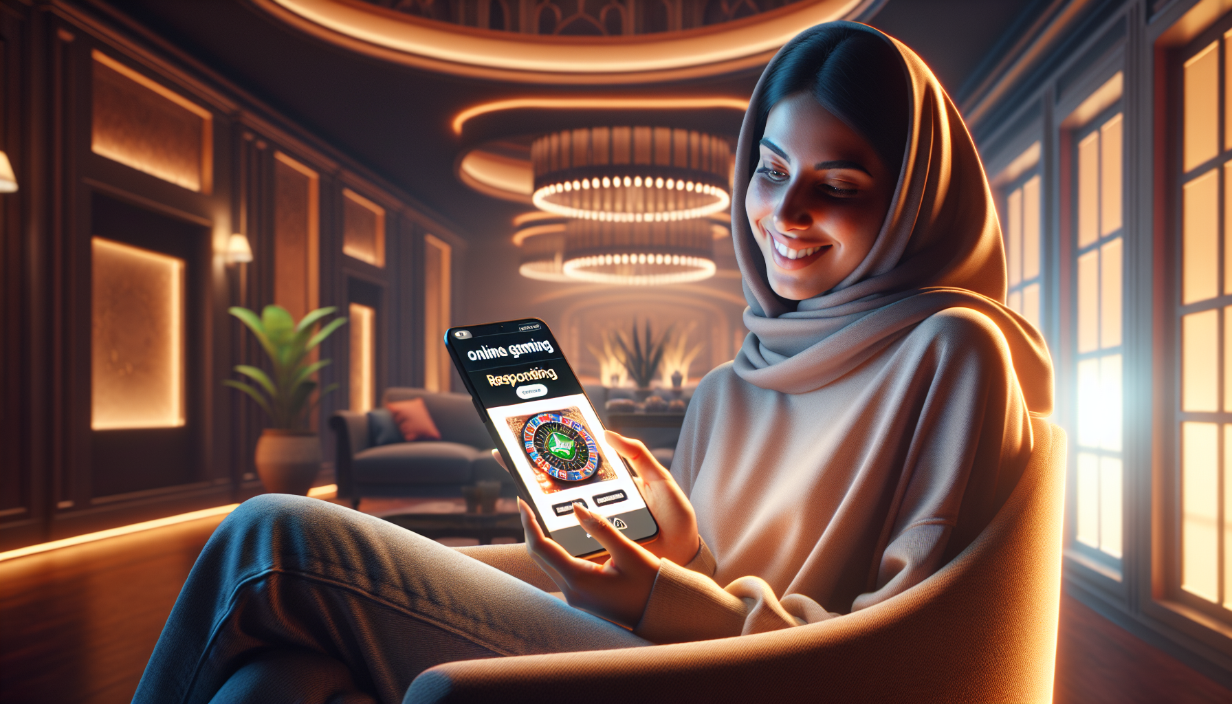 Jugador disfruta de Bplay en casa aplicando principios de juego responsable