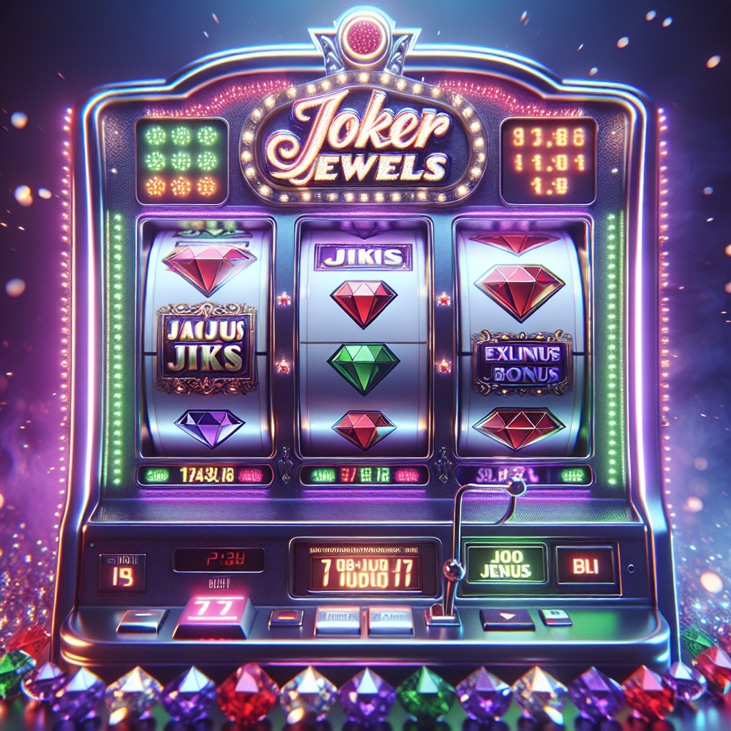 Vista detallada del slot Joker Jewels en bplay con símbolos brillantes y bonificaciones