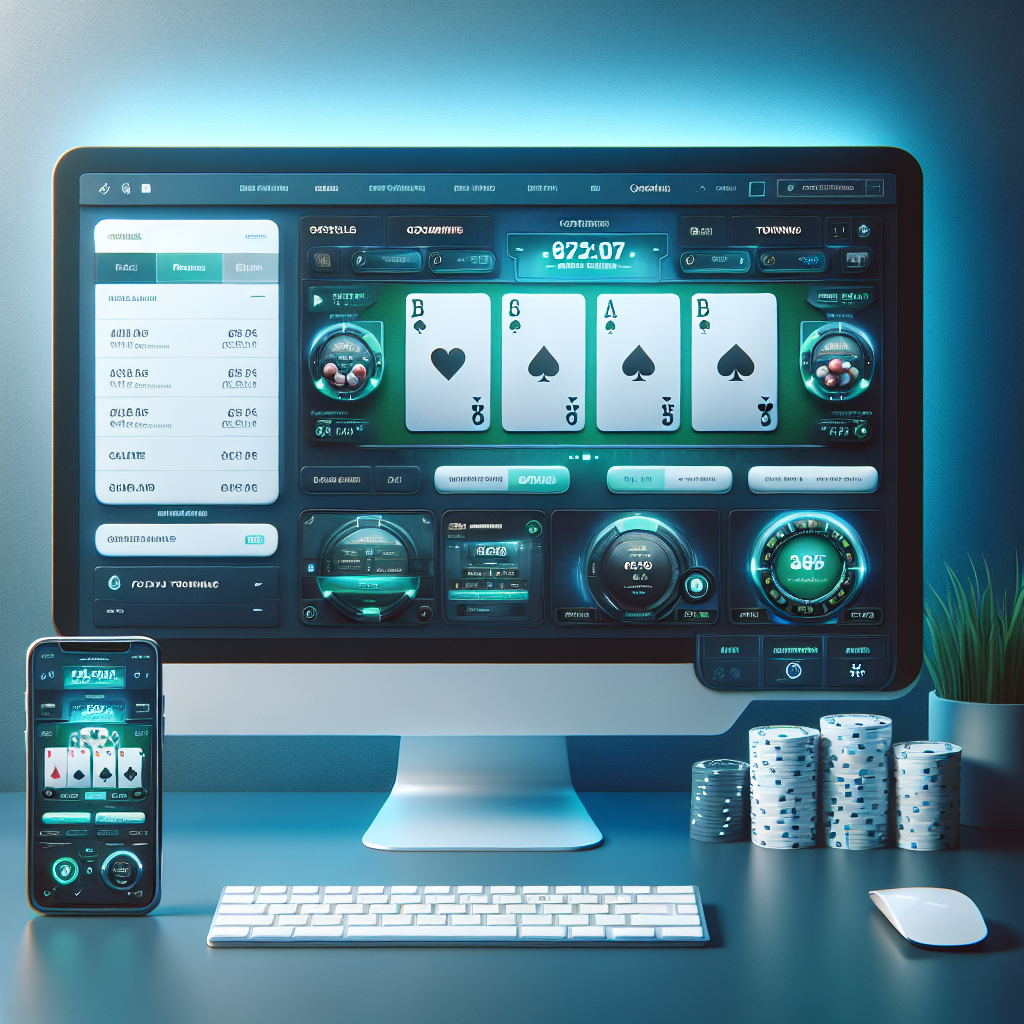 Interfaz online de BPLAY Casino en computadoras y móviles mostrando juegos de poker