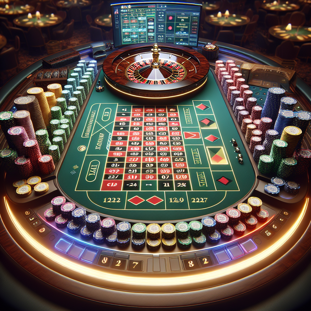 Estrategia Martingala en ruleta online Progresión de apuestas Martingala en ruleta online, fichas aumentando cada ronda.