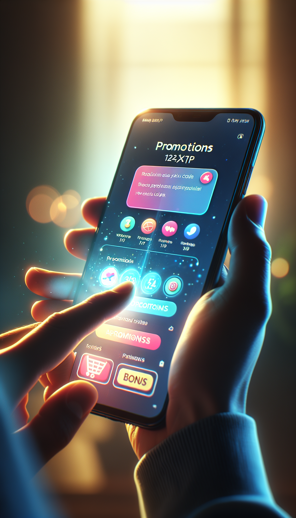 Usuario ingresando código promocional en la app de Bplay para activar bonos exclusivos