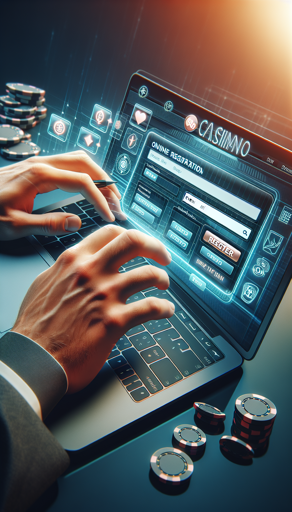 Proceso digital de registro en bplay con formulario online y validación de cuenta