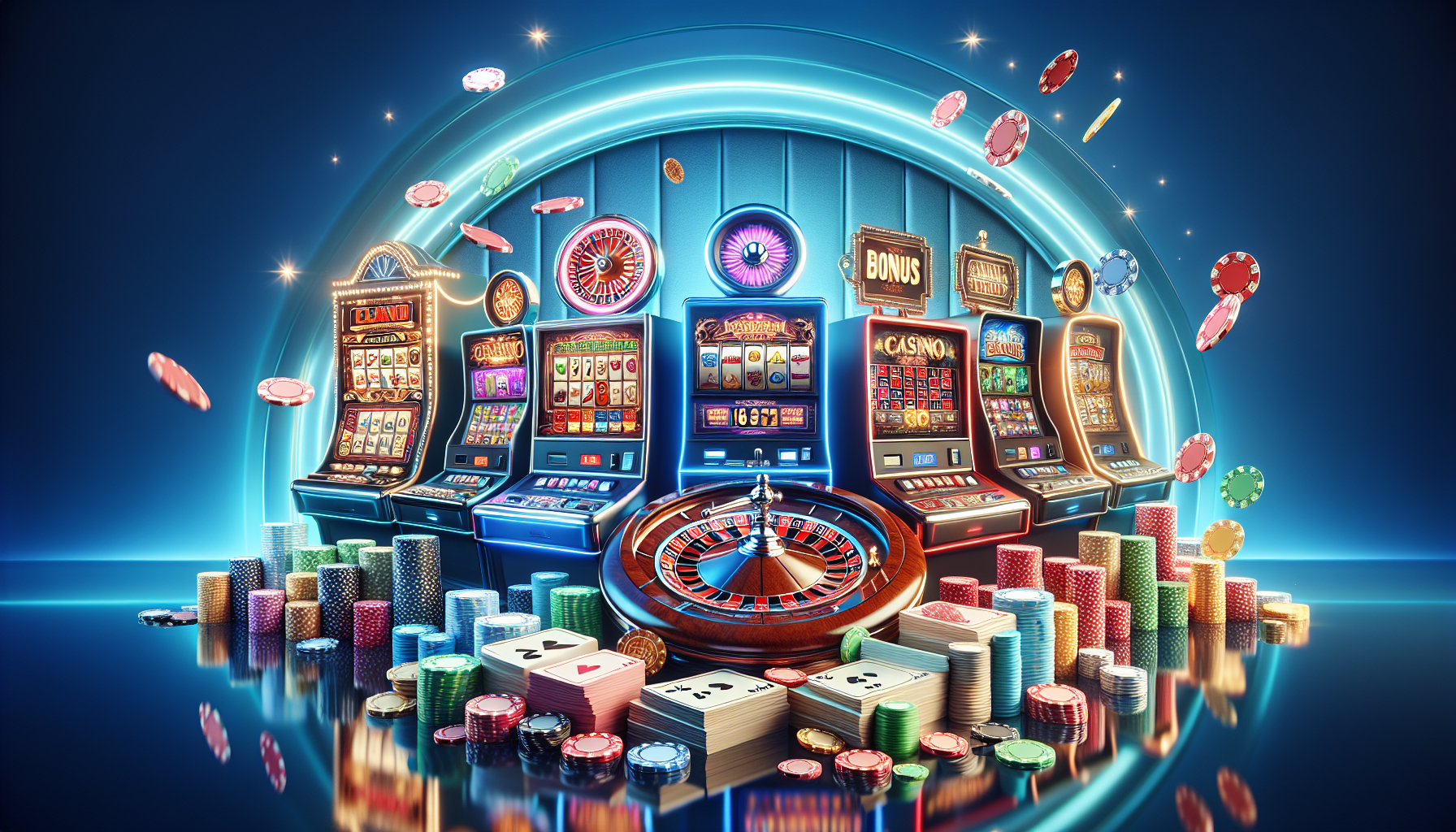 Diversidad de juegos en la plataforma de bplay, mostrando tragamonedas, ruleta y fichas