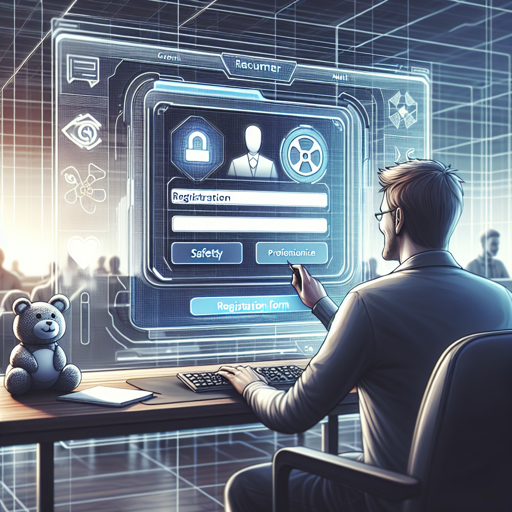 Persona verificando identidad en registro de Bplay en entorno seguro